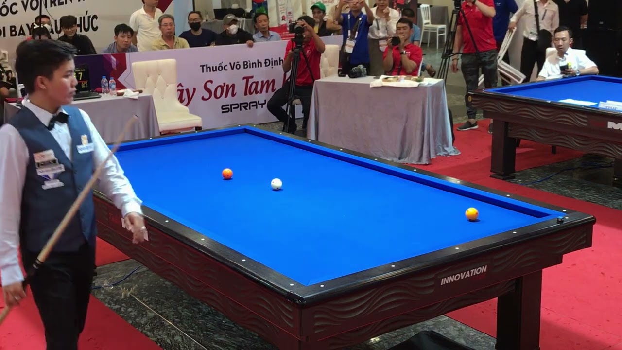 Bida 3 Băng với: NGUYỄN HUỲNH PHƯƠNG LINH gặp CHIÊM HỒNG THÁI. Cup Billiards Tây Sơn Tam Kiệt