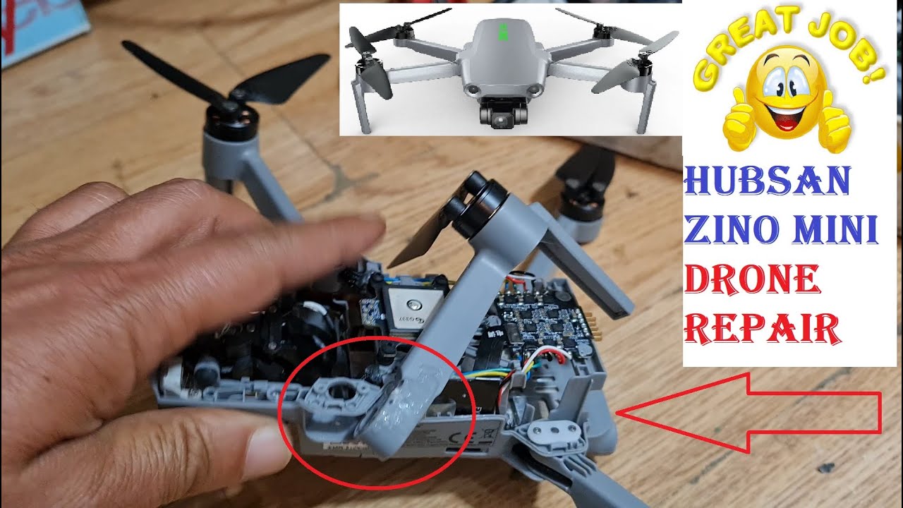 How to Repair Drone Arm Leg of Propellers of New Hubsan Zino Mini Pro & SE Dismantle Replace