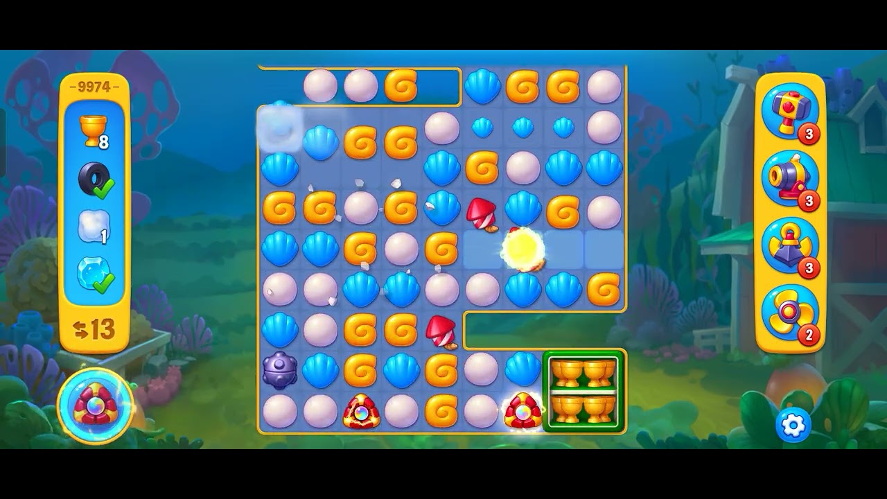 Fishdom playrix games LEVEL 9974🔥💥😍🤩💥🔥