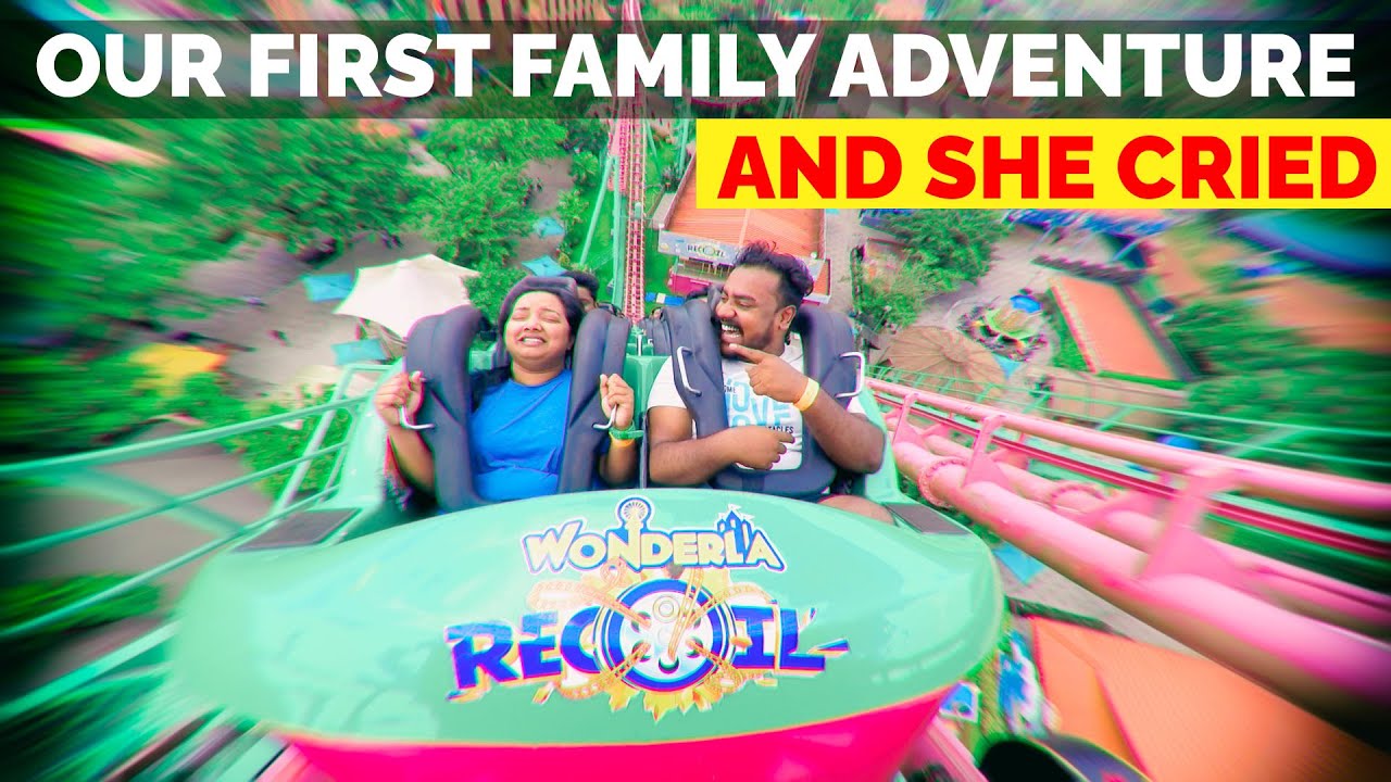 First adventure with my wife | Wonderla Kochi roller coaster experience | Recoil