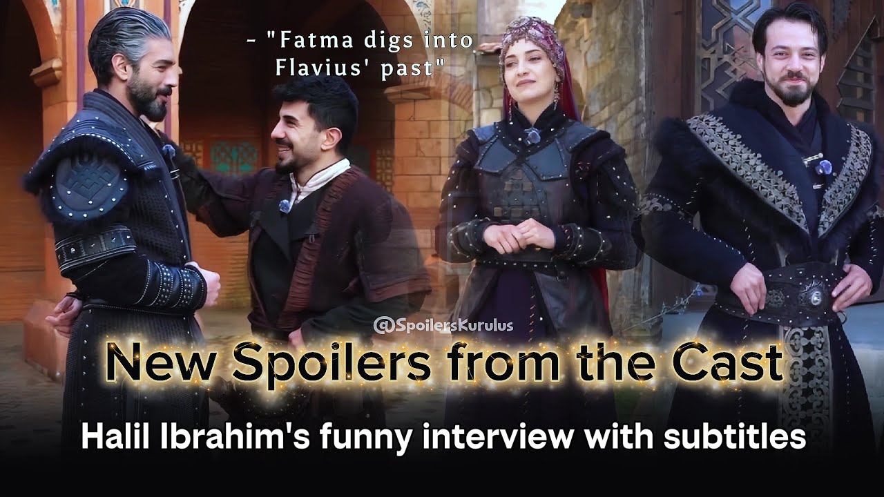 Halil İbrahim trying to get spoilers😅 funny interview with the cast of Kuruluş Orhan #kuruluşorhan 