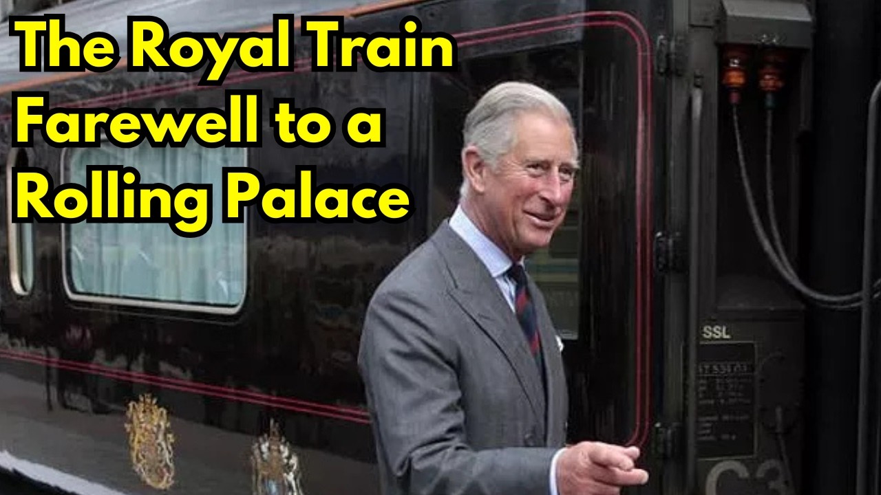 The British Royal Train: A Rolling Palace with a Royal Farewell #royal #train  #railway #fyp #king