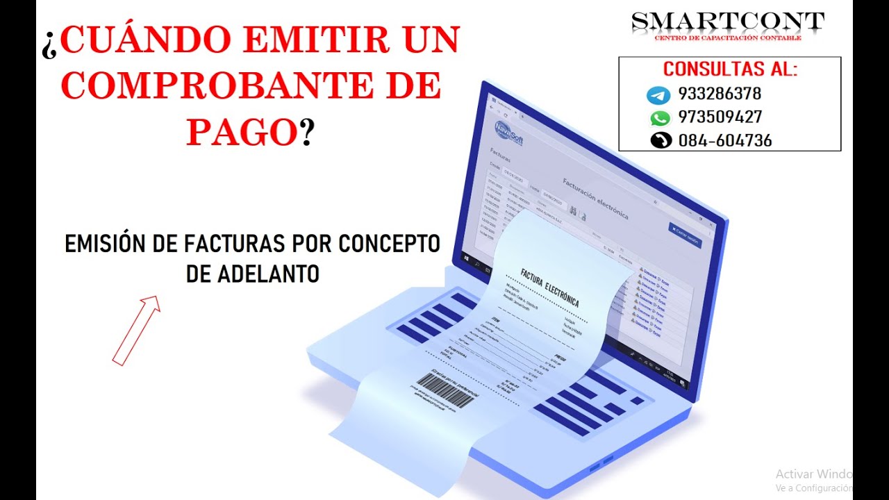 EMISIÓN DE FACTURAS POR ANTICIPOS RECIBIDOS - SUNAT 2022