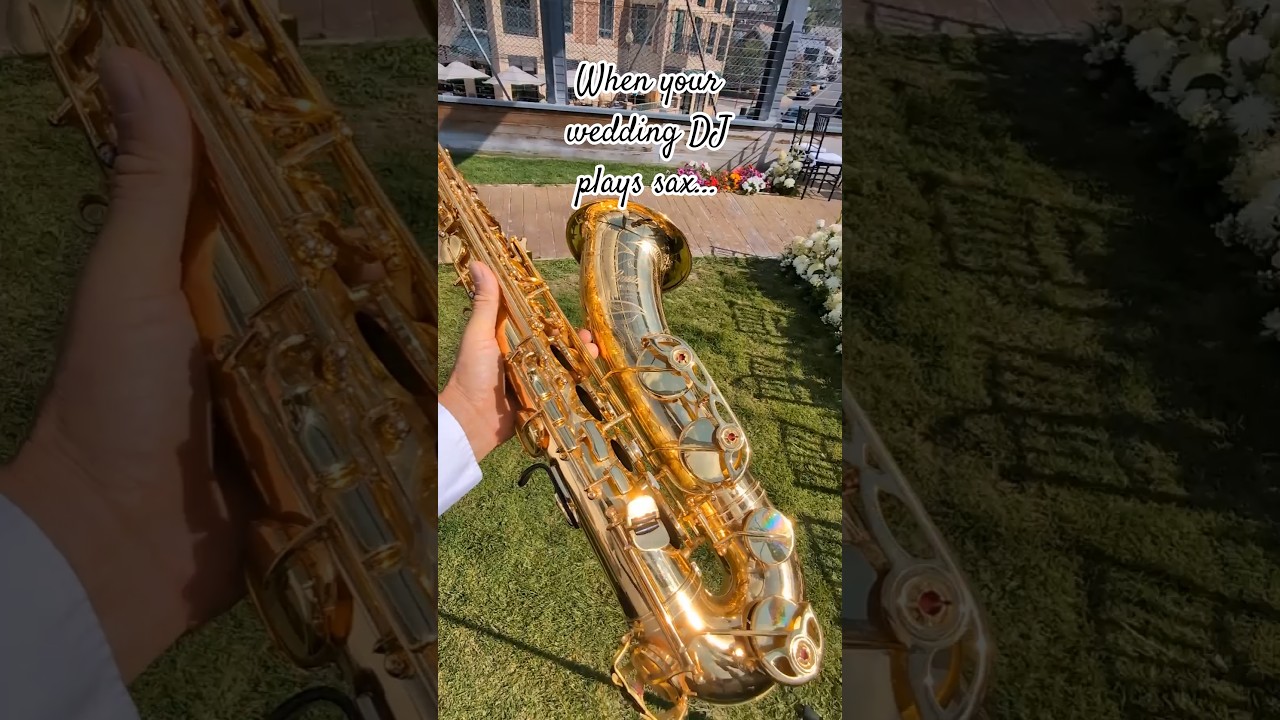 Makin' my way downtown 🎶🎷 #saxophonedj #saxophone #weddinginspo #weddingsax #weddingdj