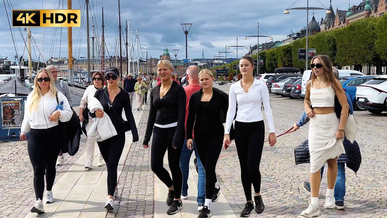 4k walking in Stockholm | Walking tour Stockholm summer 2024 | Sunny day in Stockholm