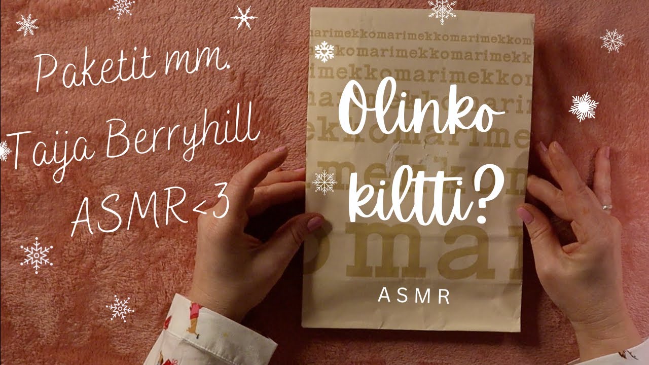 ASMR SUOMI - R e n t o u t t a v a  joululahjojen esittely