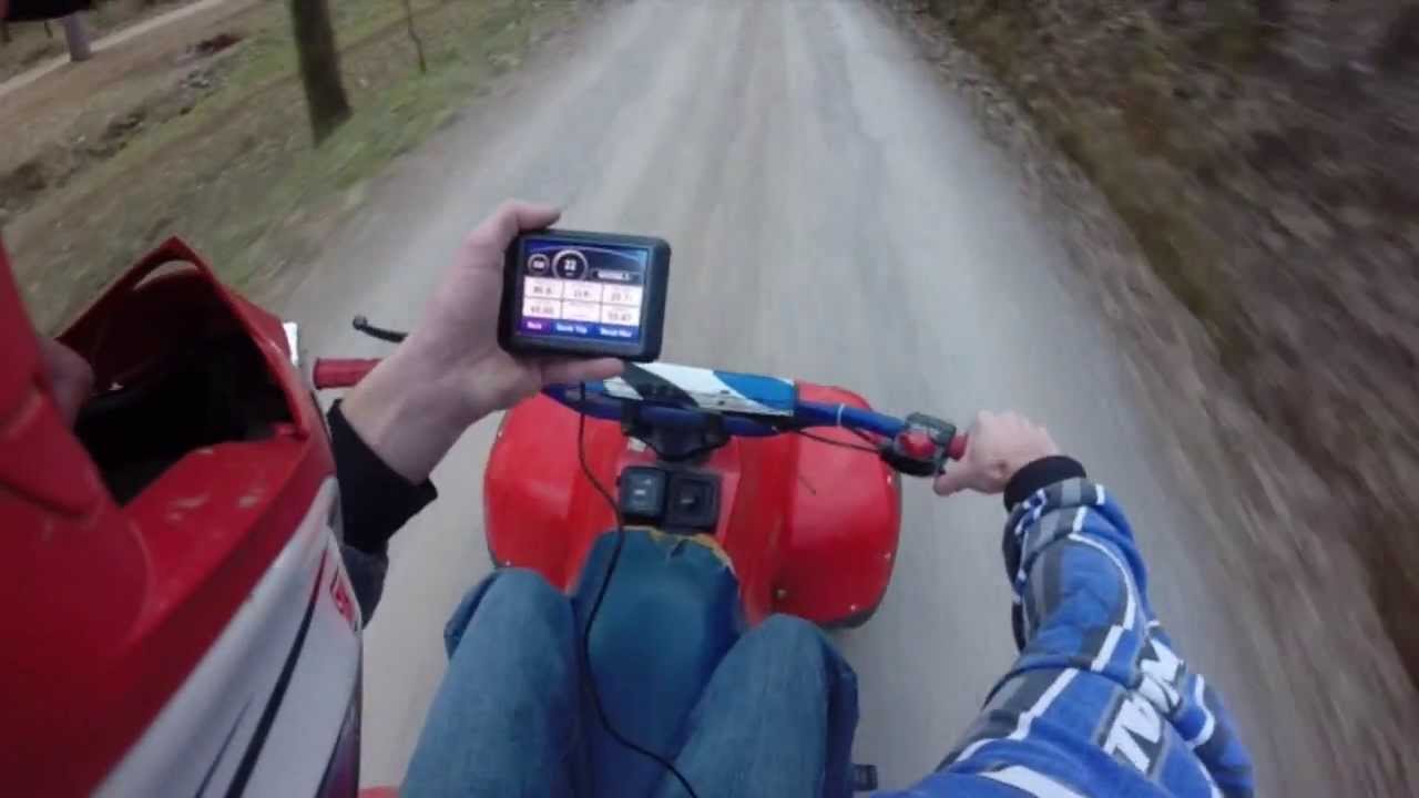 1985 Suzuki LT125 Top Speed on GPS (GoPro Hero3+ Silver)