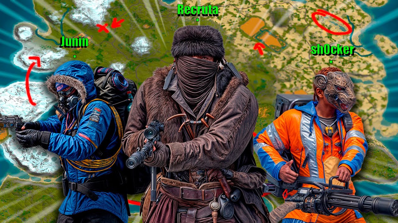 Jogando RUST Solo - O Jeito Brasileiro de Ser Trio ft @sh0cker @Jun1nj