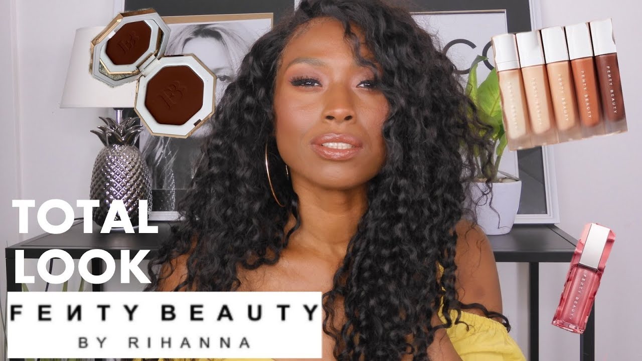 FULL FACE FENTY BEAUTY ! FT ALIPEARL Hair deep wave hair