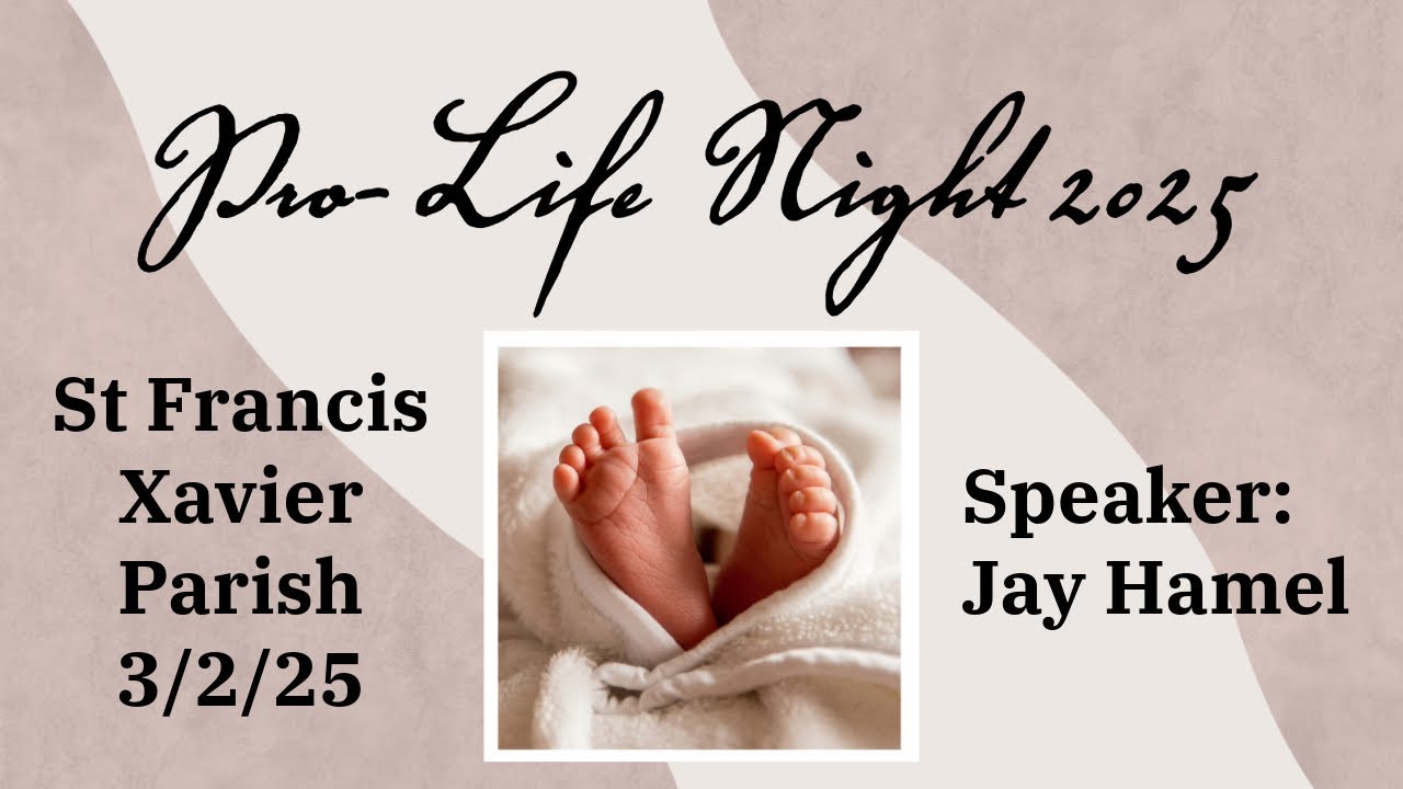 Pro-Life Night 2025 - speaker Jay Hamel