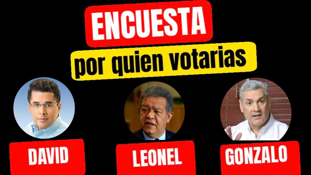POR QUIEN VOTARIAS DAVID LEONEL GONZALO PARA EL 28
