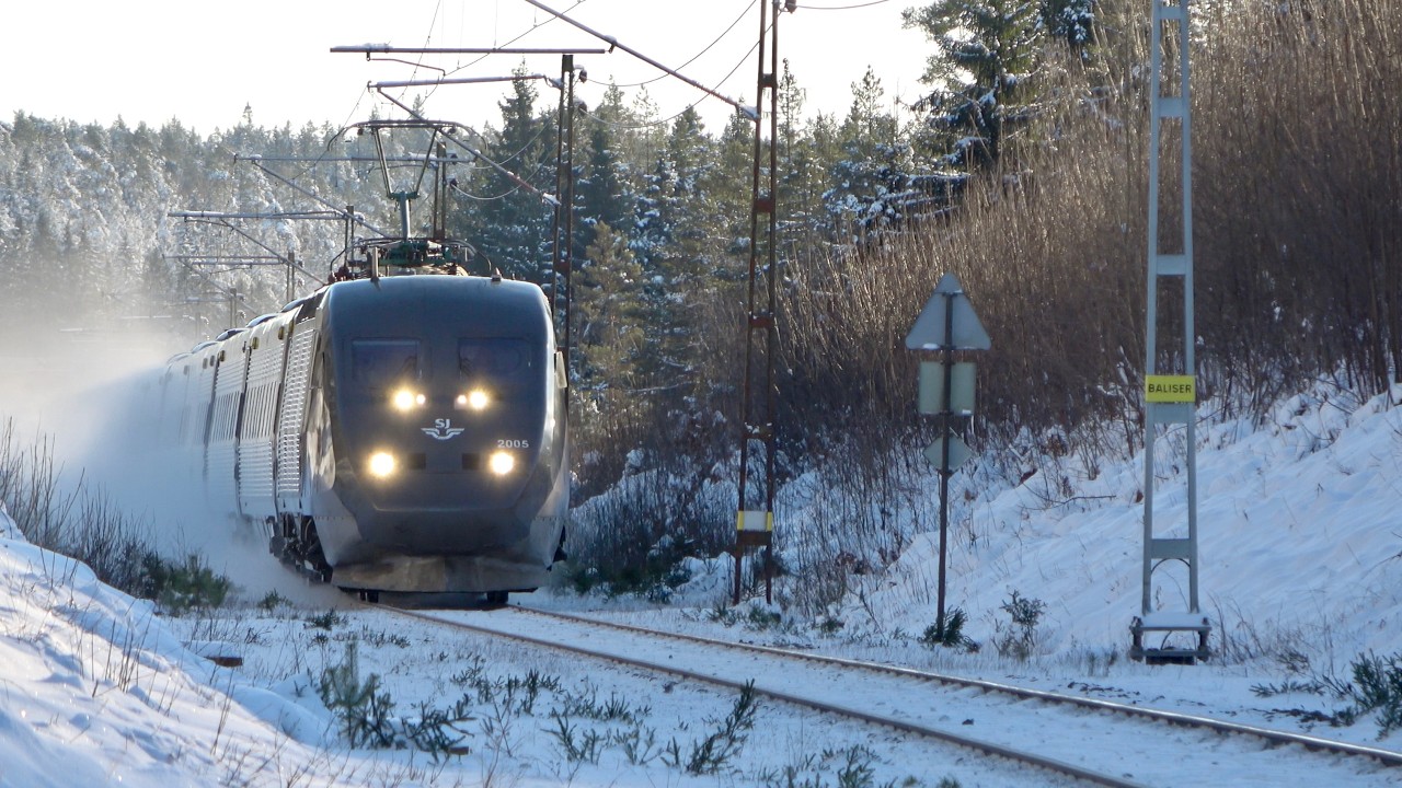 Rerouted trains in Hindås and Rävlanda - Swedish winter 2026