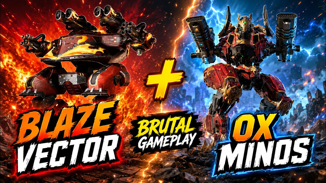 Blaze Vector & Vincere Minos Are BRUTAL! | War Robots Gameplay