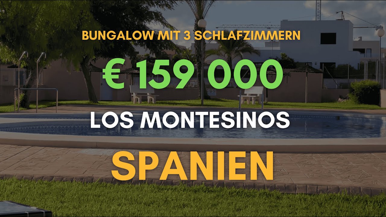 Bungalow zum Verkauf in Los Montesinos, Alicante, Spanien | 3 Schlafzimmer + Privatpool. 159.000 €