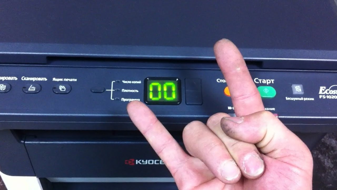 Kyocera FS-1020mfp ошибка E-0001