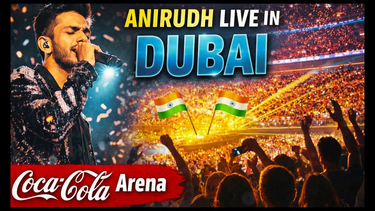 Anirudh Concert Dubai Coca Cola Arena Night Vibes Reality I Emirates Guide Tamil