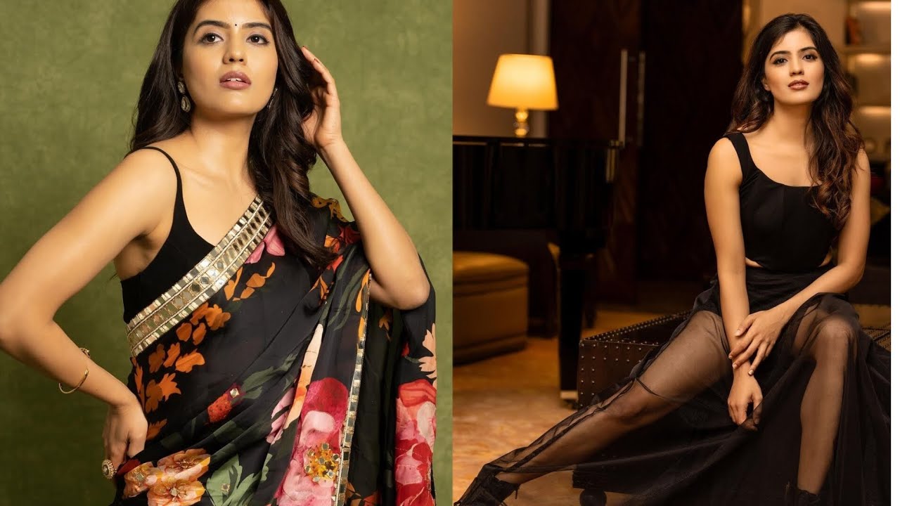 Hanu man movie actress Amritha aiyer🖤🖤 