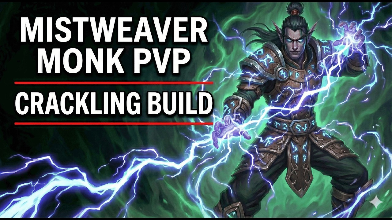 🐉 Mistweaver Monk PvP Midnight Pre-Patch - Solo Shuffle - INSANE Crackling Build ⚡