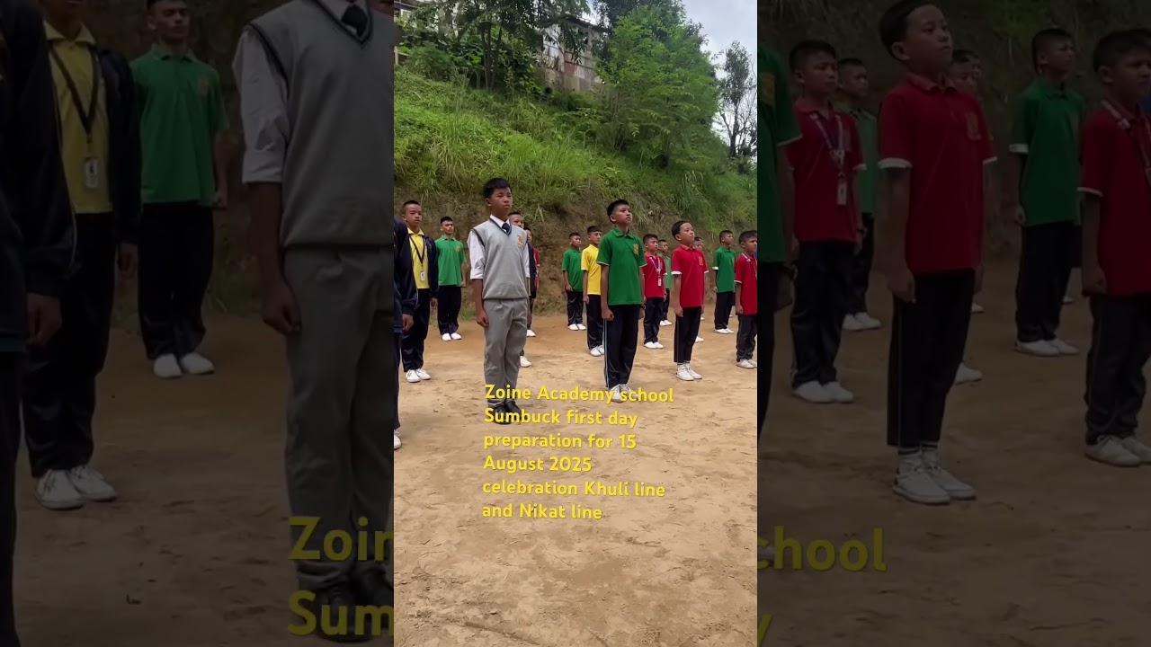 Zoine Academy school Sumbuck 2025 first day today 🙏🇮🇳🫡