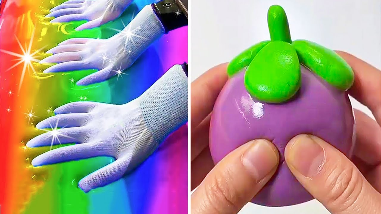 Удовлетворяющая слизь Slime ASMR | Расслабляющее видео слизи # 2014