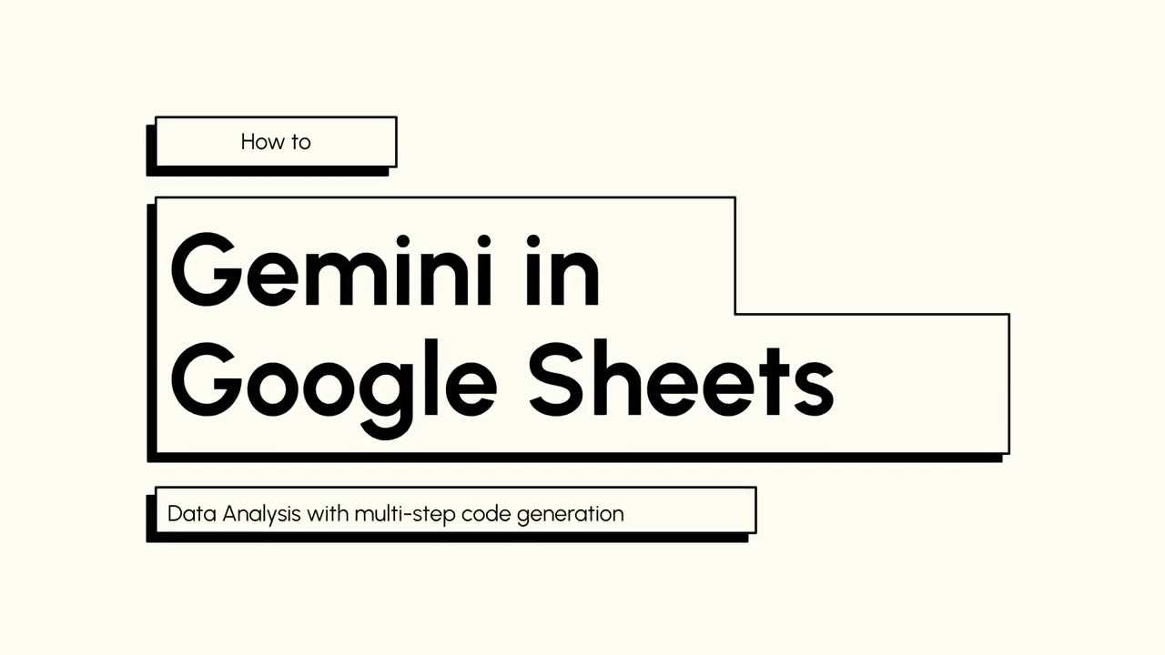 Демонстрация Gemini в Google Таблицах