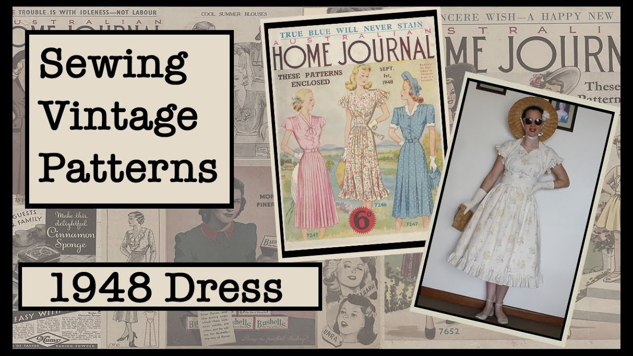 Bed Valance becomes a 1940's Dress