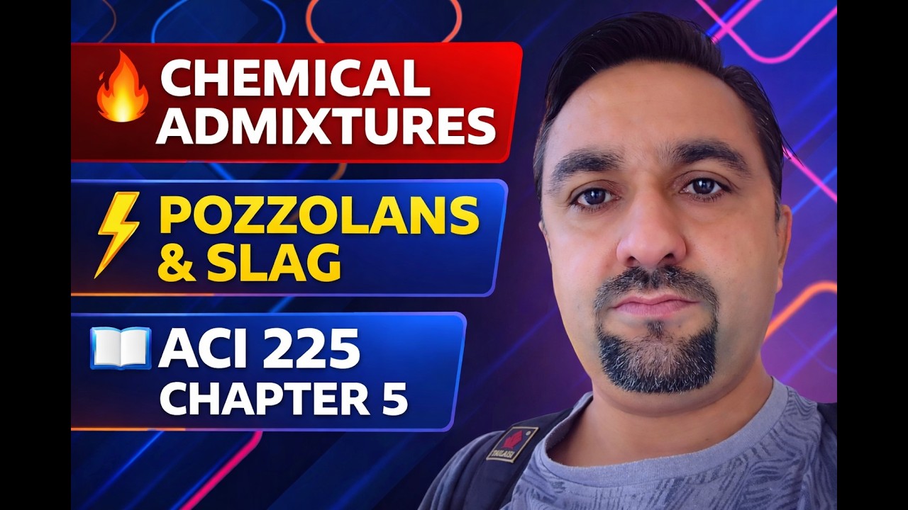 23 Lecture: Chemical Admixtures, Pozzolans & Slag Cement Explained  ACI 225 Chapter 5