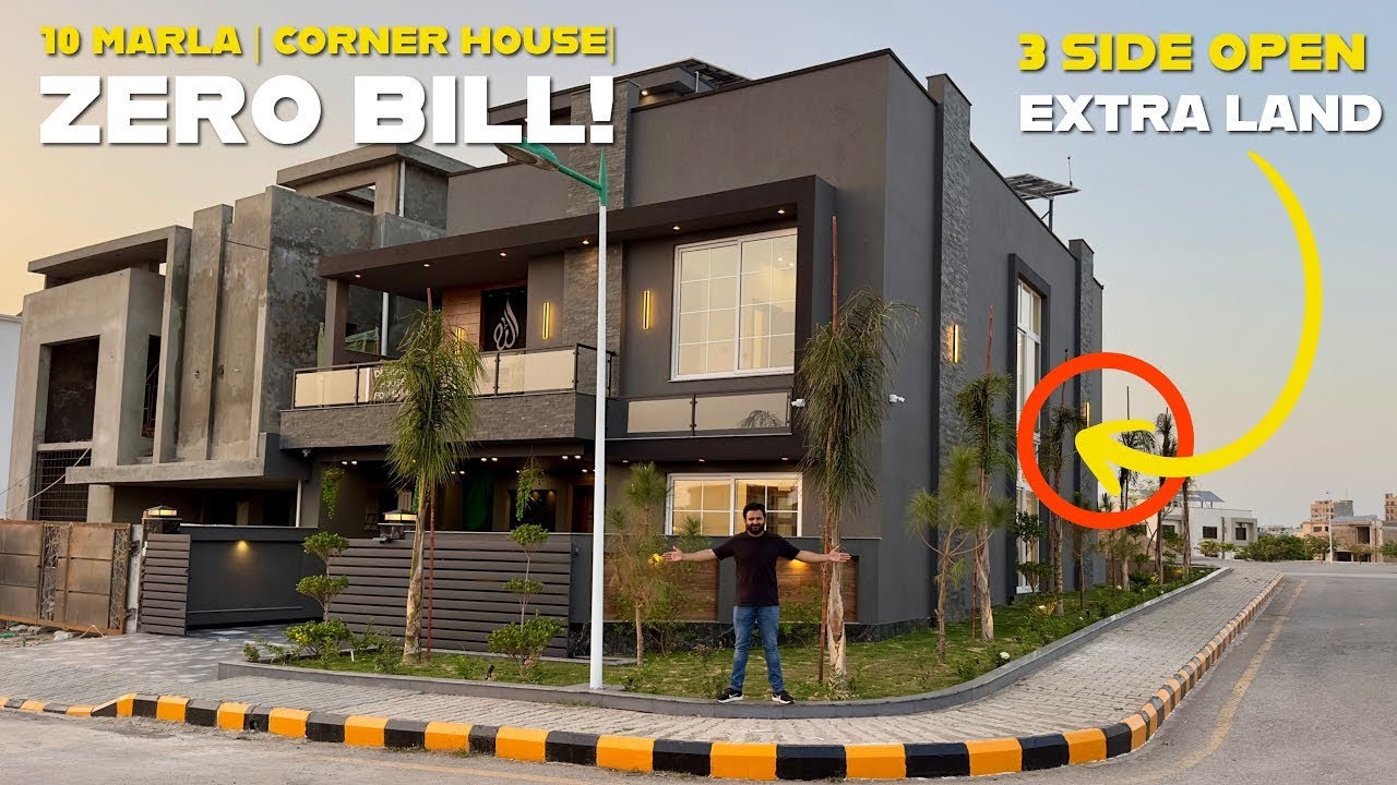 10 Marla 3-Side Corner House for Sale | Bahria Town Rawalpindi | Extra Land & Zero Bill!