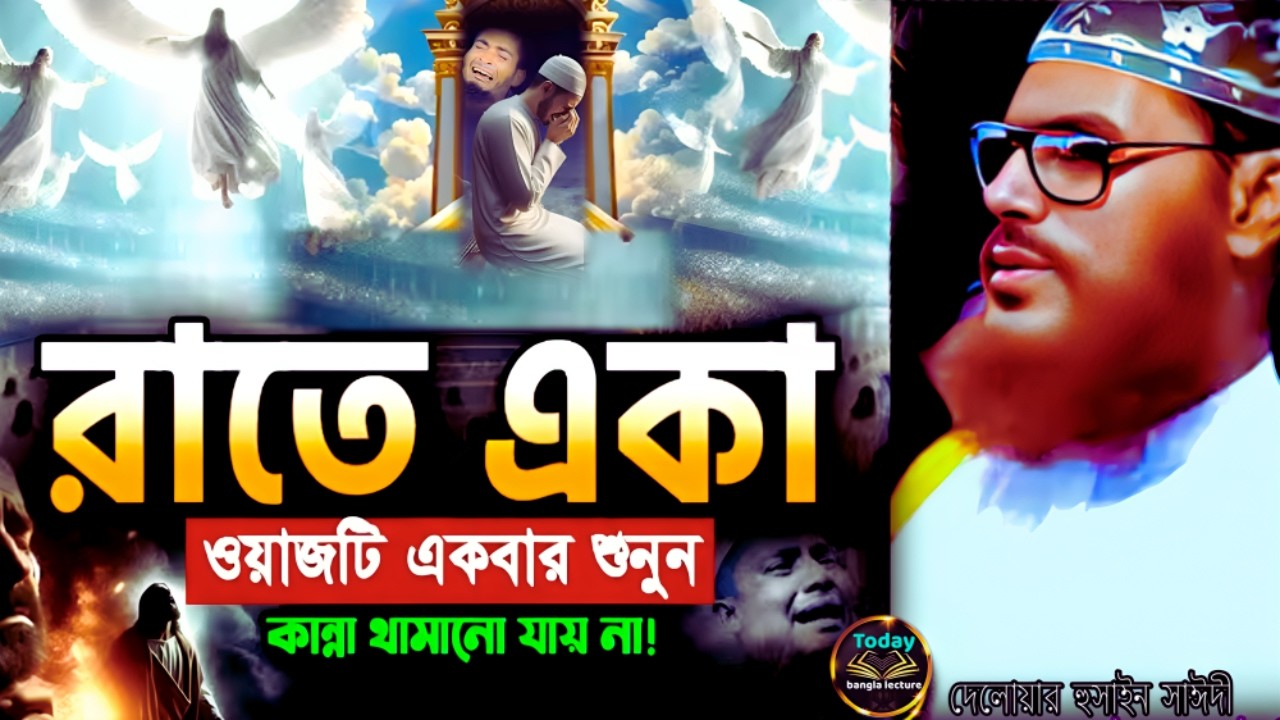 রাতে ওয়াজটি একবার শুনেন কান্না চলে আসবে | Saidi Waz | দেলোয়ার হুসাইন সাঈদী | today bangla lecture