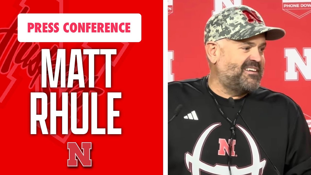 Nebraska Football Head Coach Matt Rhule meets with the media on Friday I GBR