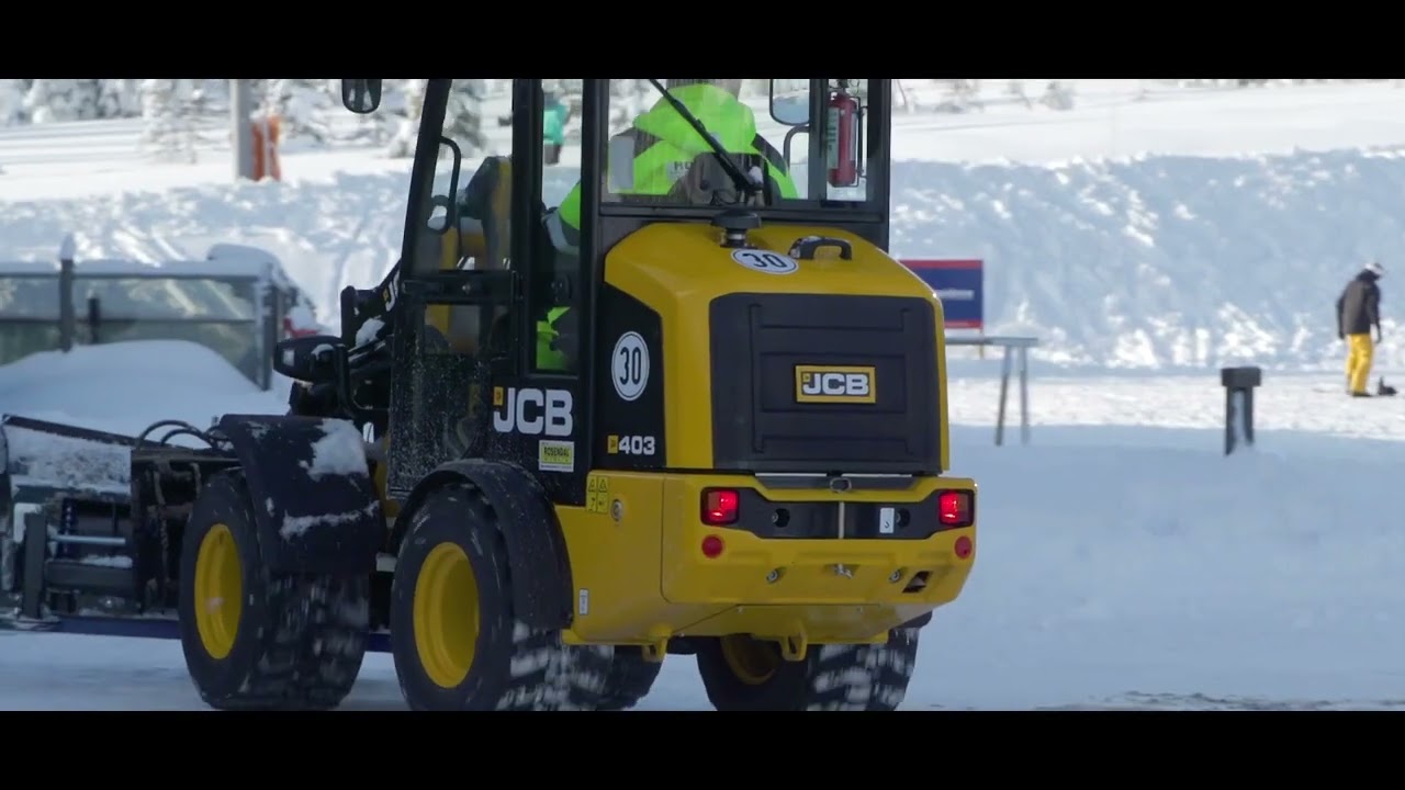 JCB 403 Ελαστικοφόρος Φορτωτής - Αποχιονισμός στη Νορβηγία