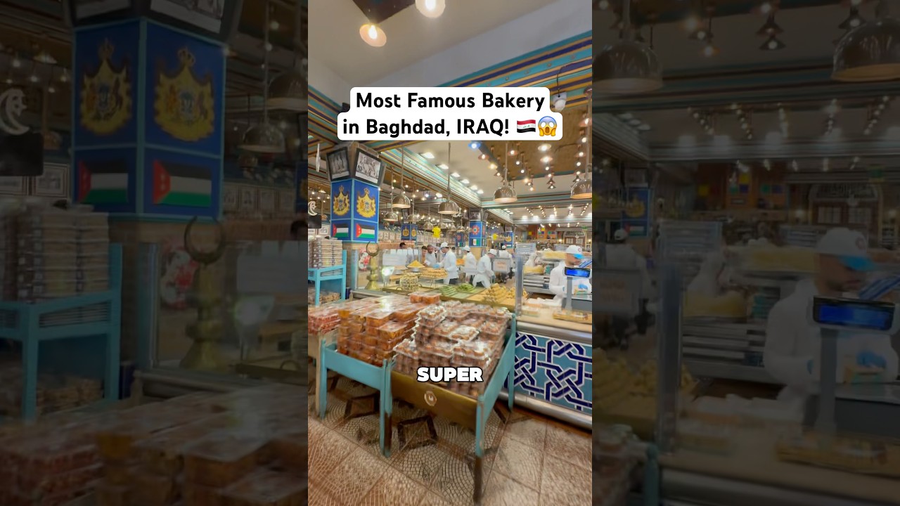Most famous bakery in Baghdad, IRAQ! #iraq #iraqi #iraqifood #baghdad #adventuretravel #travelvlog