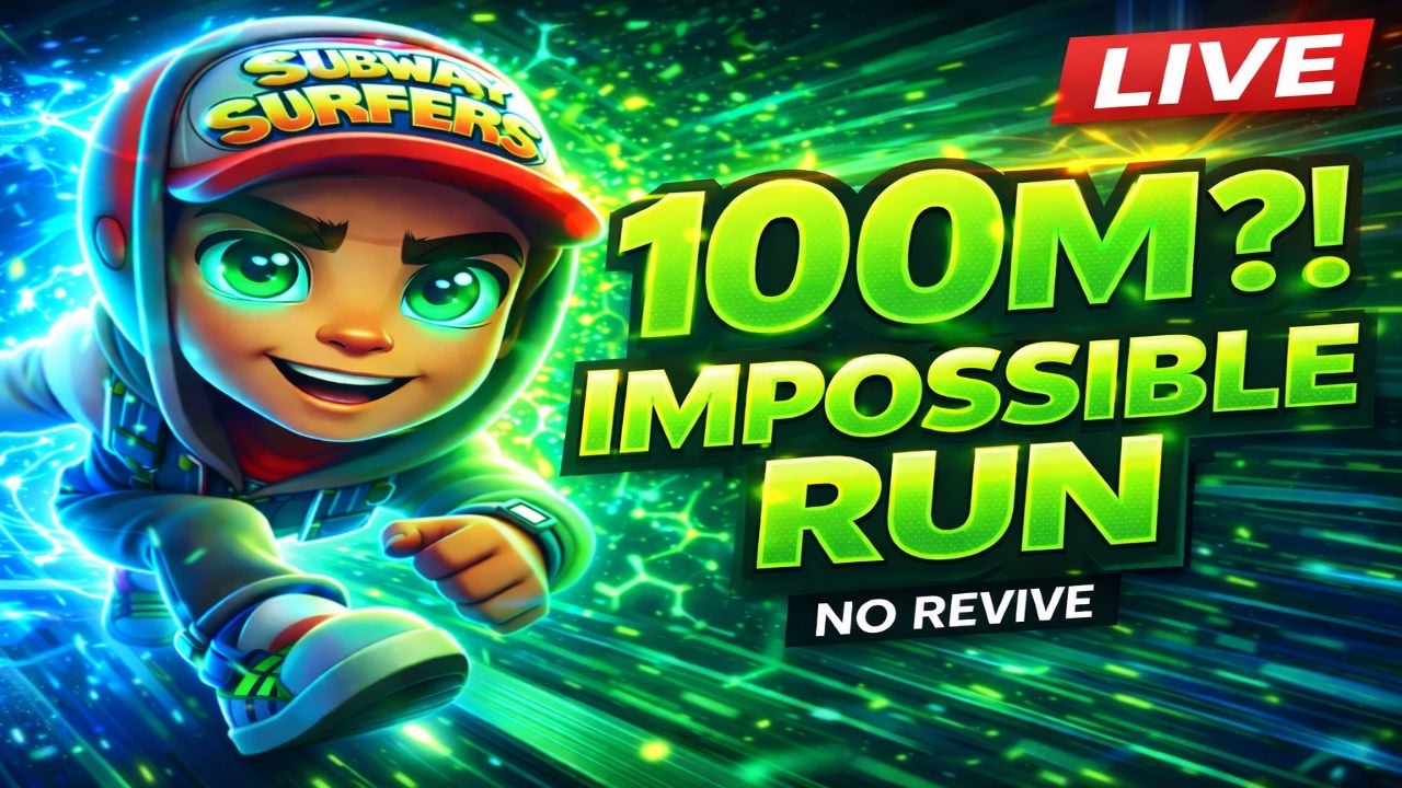 ​🔥 100M SCORE OR LIVE END?! 🚫 No Revive Challenge | Subway Surfers LIVE