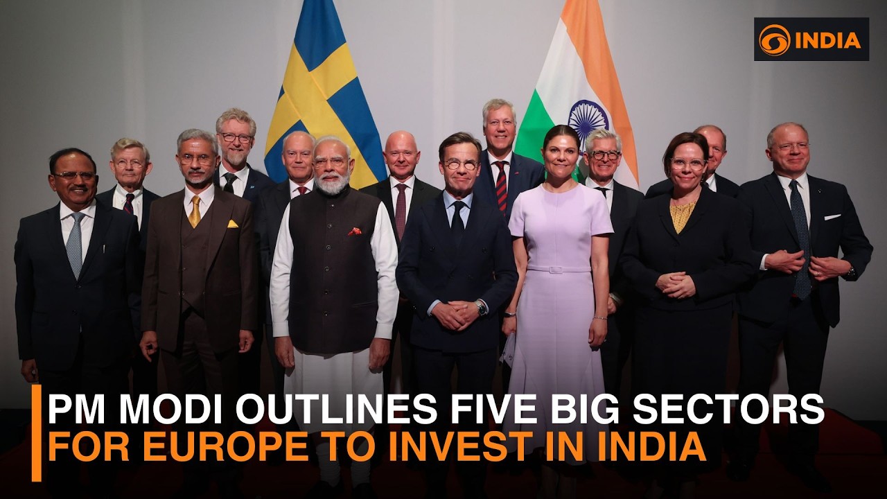 PM Modi invites European industry to invest in India at Gothenburg summit