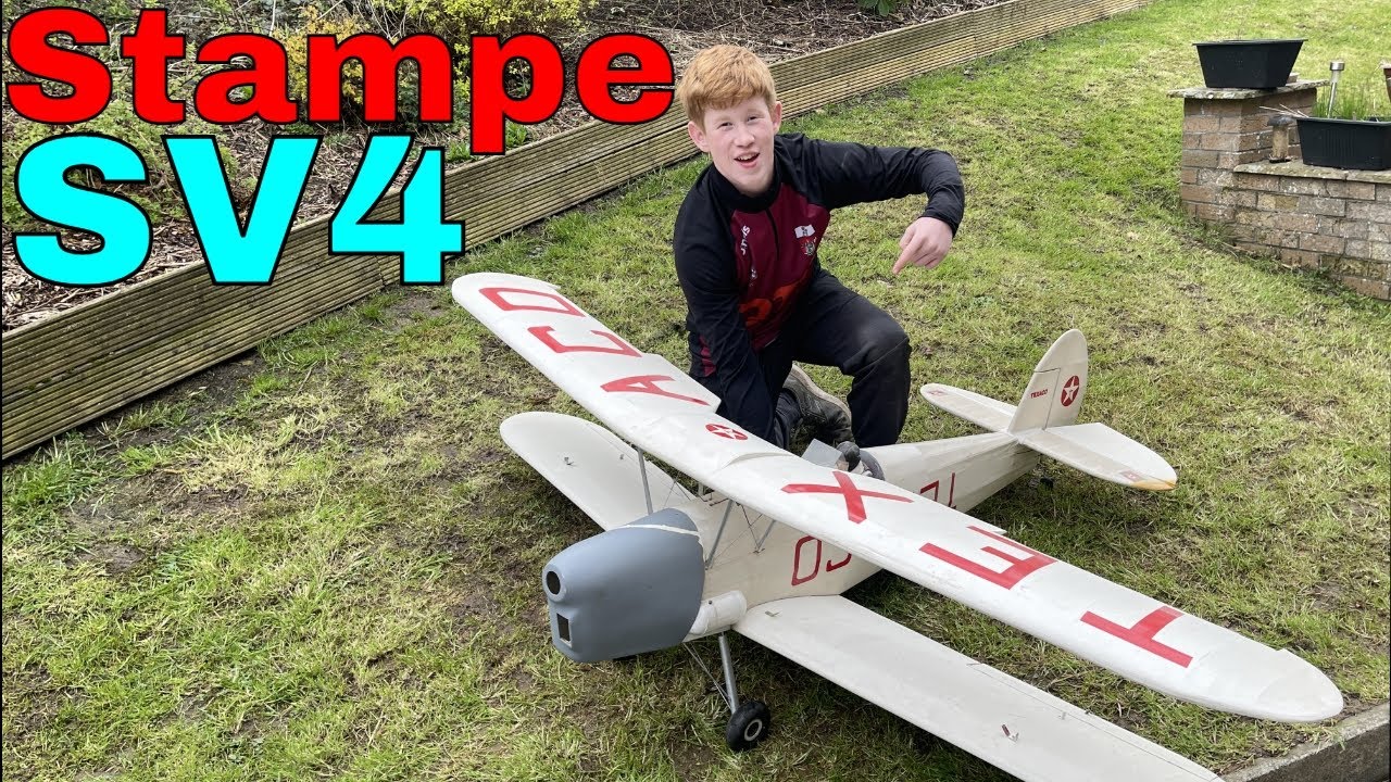 Precedent 1/4 Scale Stampe SV4 Pt1 Zenoah 38 Powered