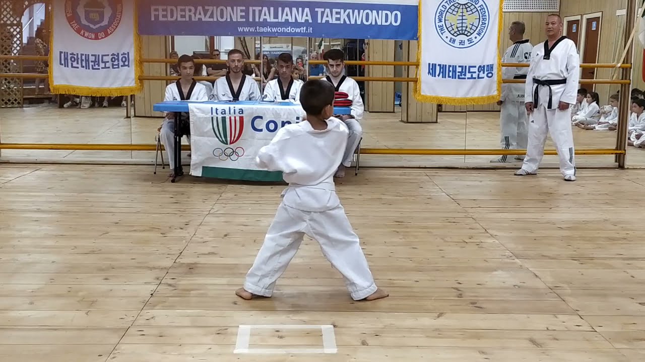 Taekwondo primo esame bambini cintura bianca ADS Giacomini #warriortkd