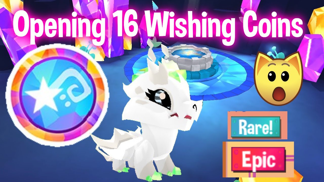 OPENING 16 WISHING COINS *RARE AND EPIC DRAGONS* | Animal Jam Redeeming Wishing Coins