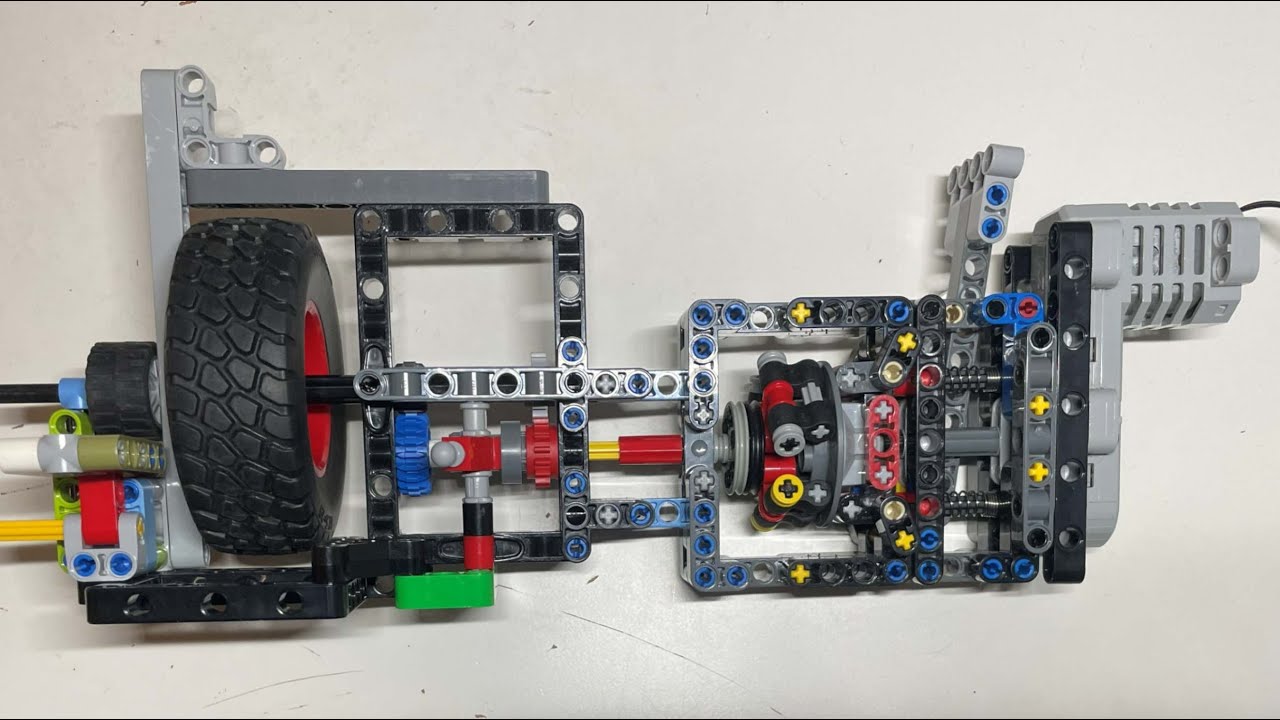 Lego 2 speed with clutch and brake buwizz technic moc