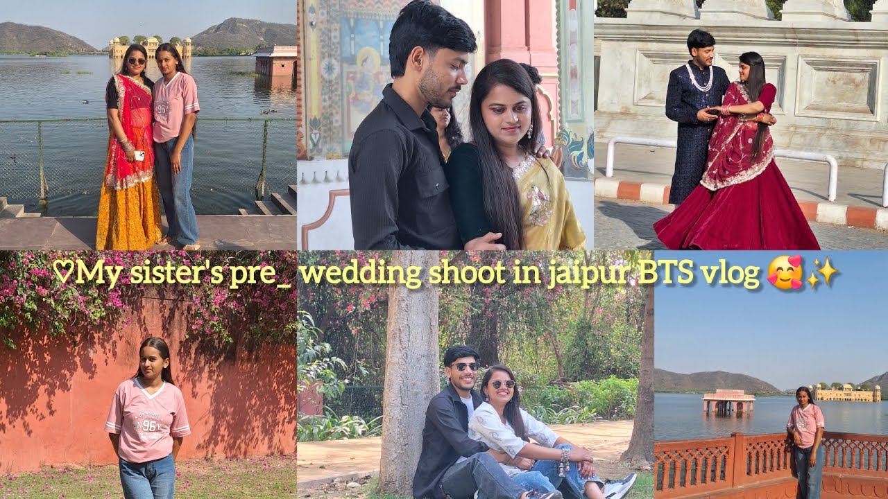 MY SISTER’S PRE-WEDDING SHOOT IN JAIPUR ✨️💗 ! FULL VLOG #vlog #prewedding #bts 