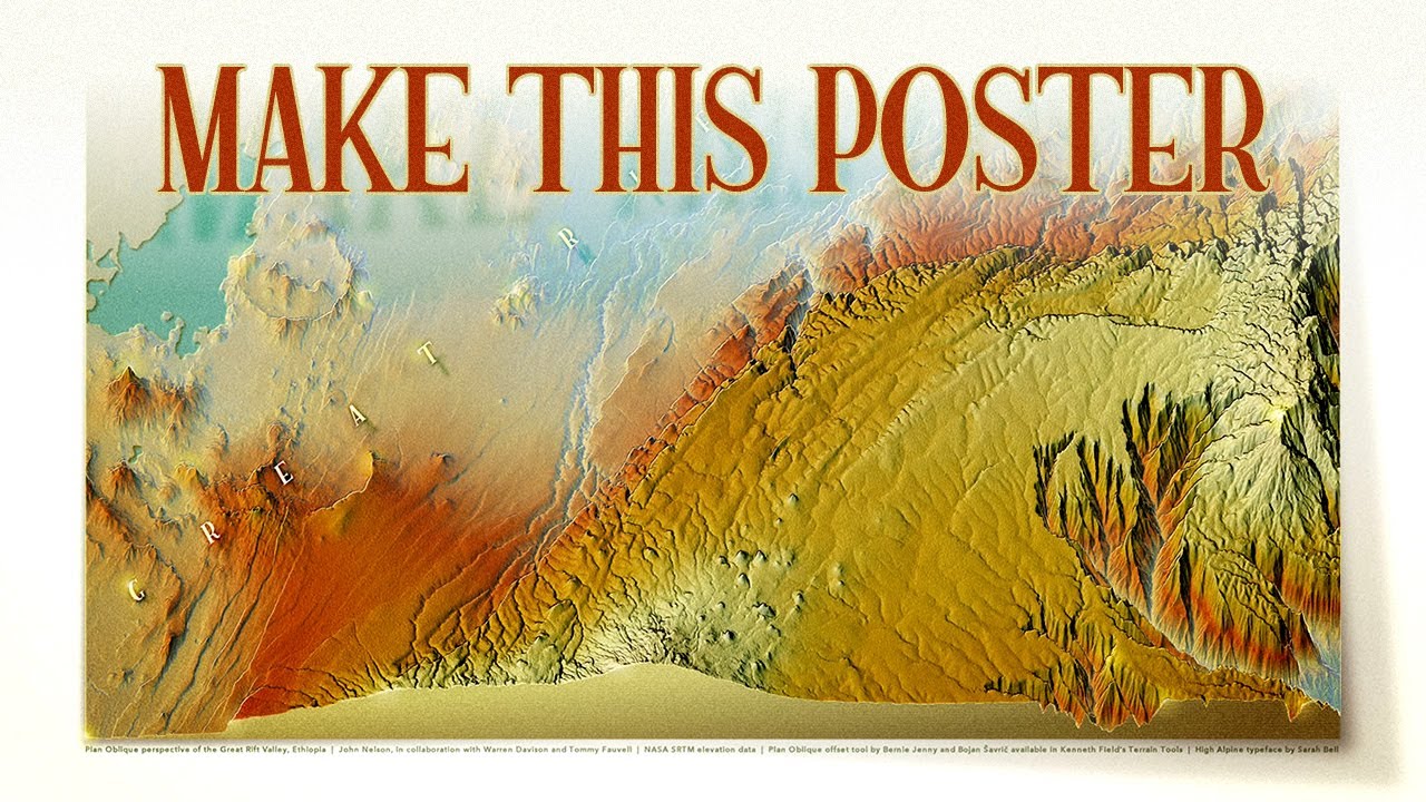 How to Make This 2.5D Map Poster