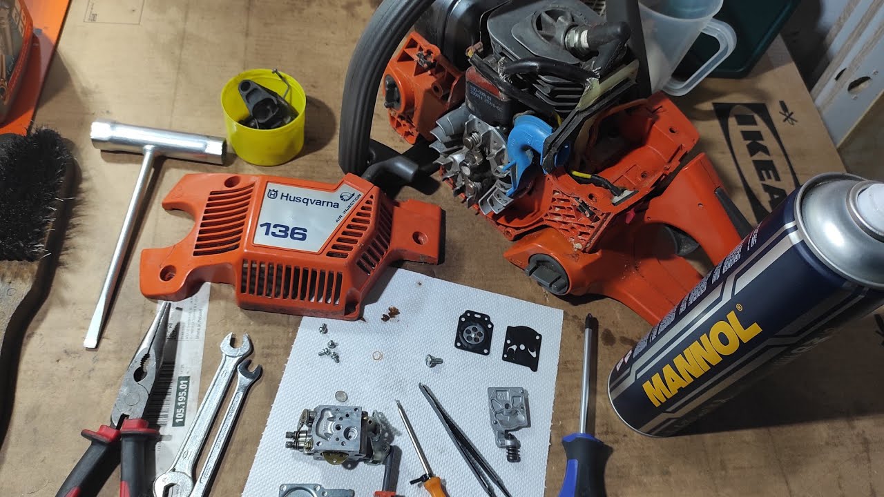 Husqvarna 136 - 1.Rész üzemanyag rendszer tisztítás/felújítás 