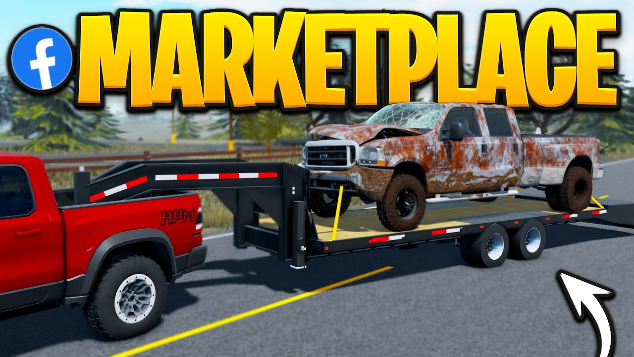 I Bought a TOTALLED Truck From Marketplace & Restored It in APM | Roblox American Plains Mudding