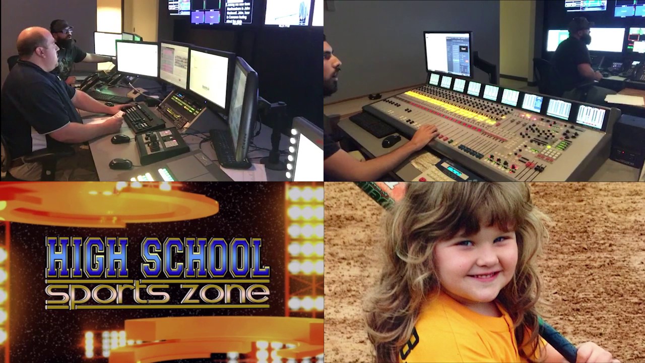 A multi-cam view of High School Sports Zone production
