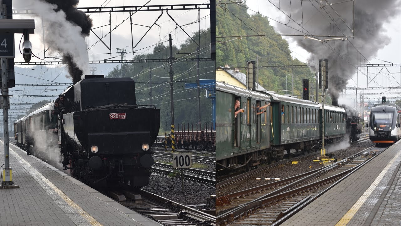 🚂 555.0153 podczas ulewy w Ústí nad Orlicí 🚂