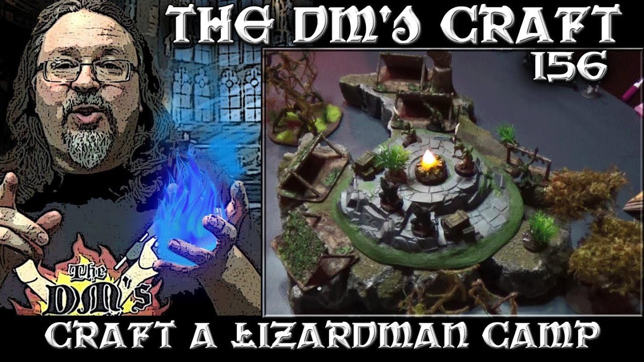 LIZARD MAN CAMP Terrain for D&D and pathfinder (DM's Craft #156)