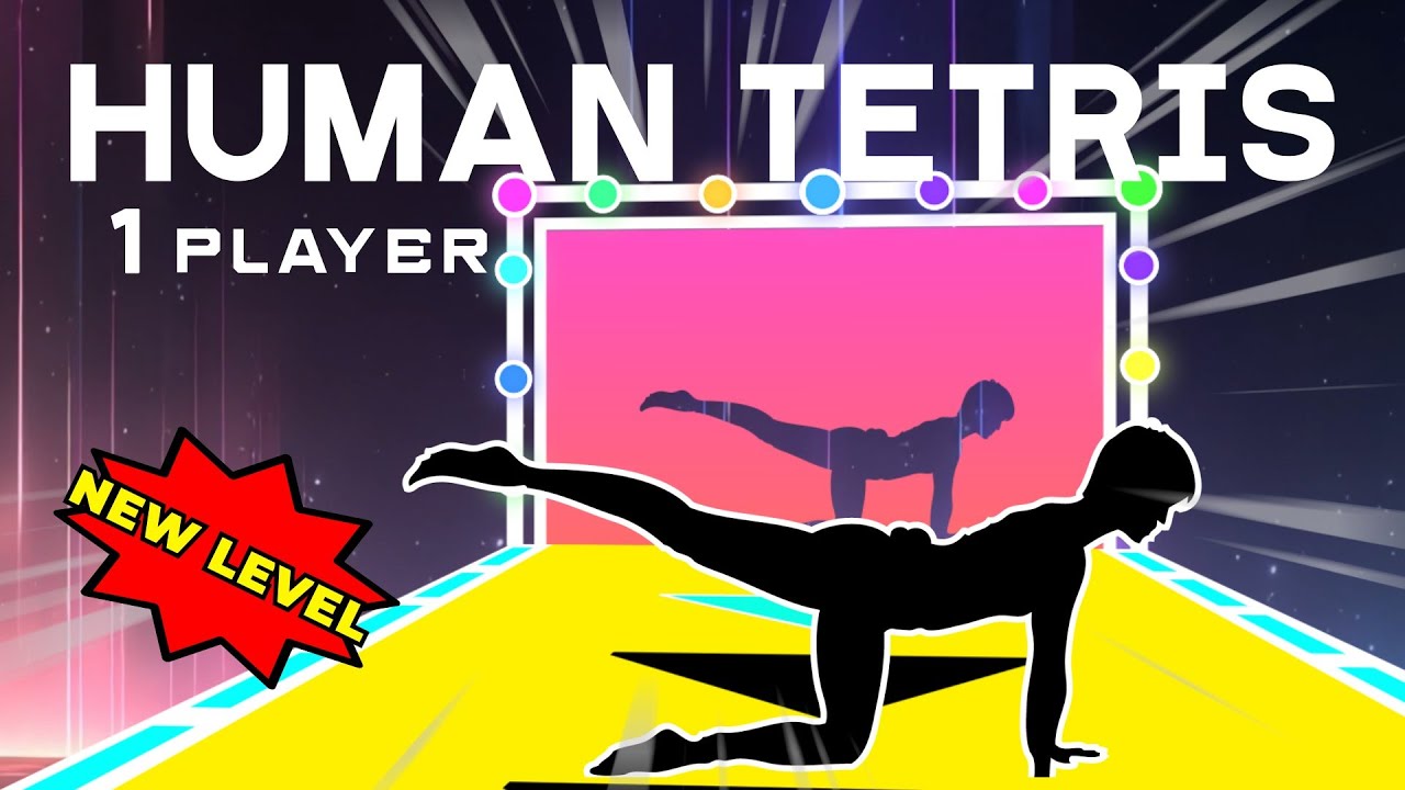 High Quality Immersive Interactive Warm Up | HUMAN TETRIS | Viral Interactive Fitness