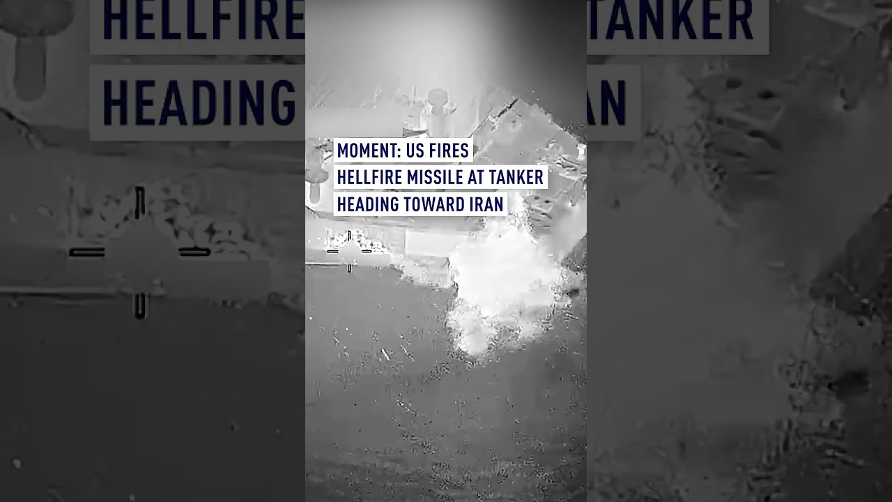US fires Hellfire missile at tanker heading toward Iran
