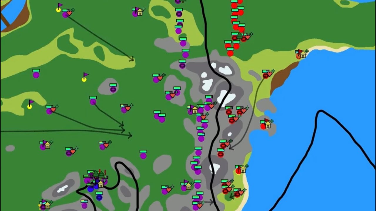 War of Dots - 4 Player Game - MASSIVE Troop Advantage