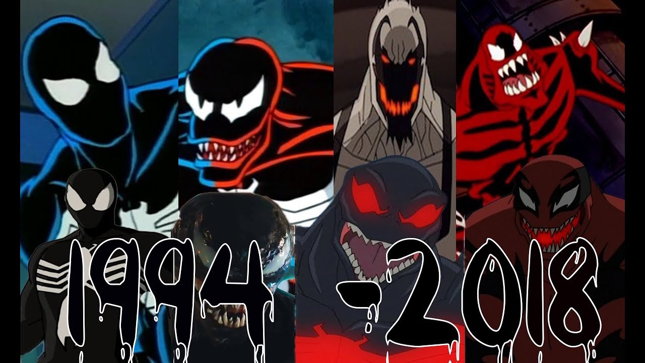 Все появления симбиотов-клинтаров в фильмах и мультфильмах !!! 1994-2018 MARVEL COMICS