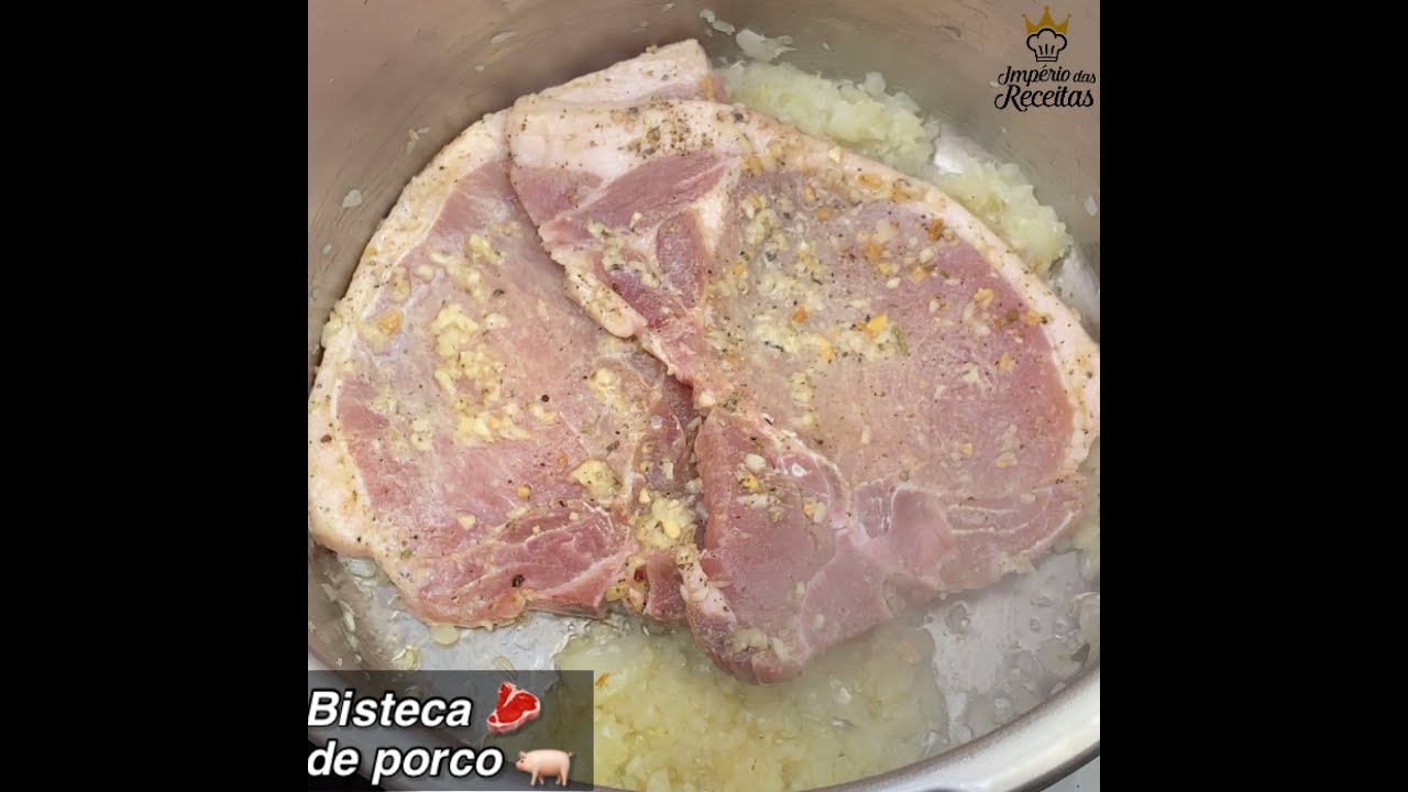 BISTECA DE PORCO NA PRESSÃO SUPER DELICIOSA